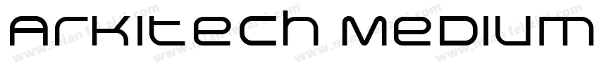 Arkitech Medium字体转换